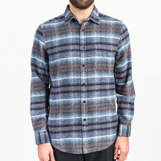 ID4413-Portuguese Flannel Iberia Blue Shirt