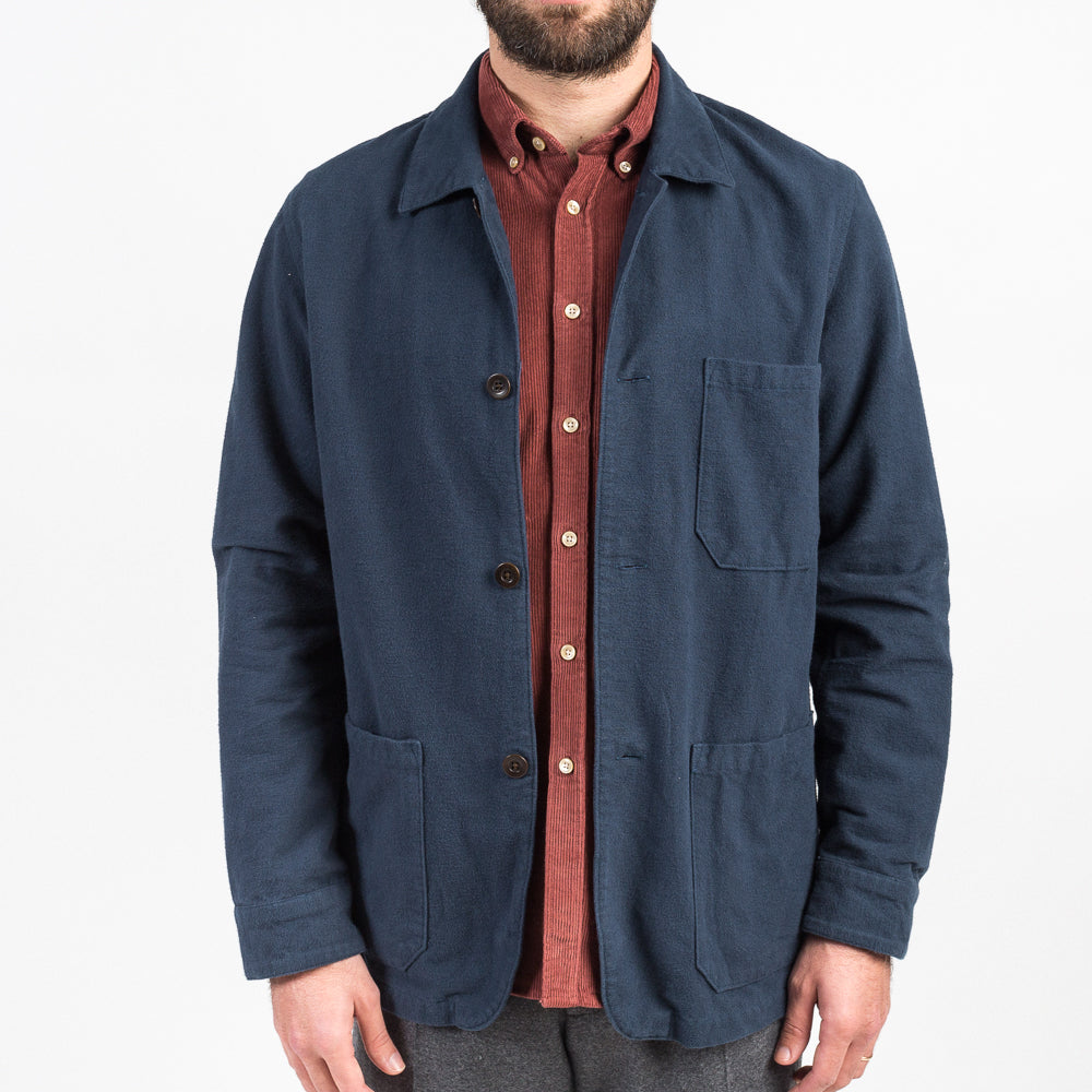 ID4416-Portuguese Flannel  Green Pinheiro Overshirt