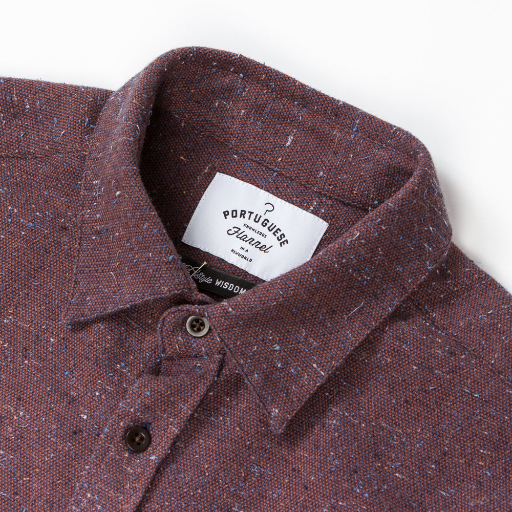 ID4420-Portuguese Flannel Teca Brick Shirt