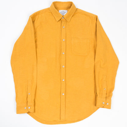 ID4419-Portuguese Flannel Tecam Mustard Shirt