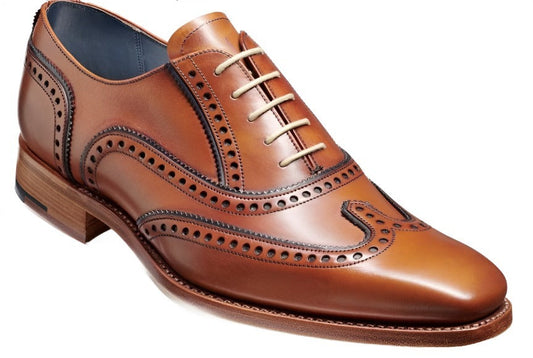 ID40363 Barker Antique Rosewood Navy Spencer Brogue