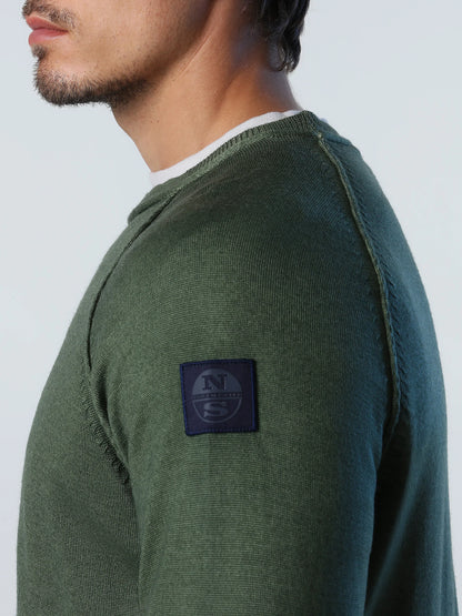 ID60223-North Sails Crewneck Bronze Green