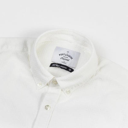 ID5445-Portuguese Flannel Off White Dourada Shirt
